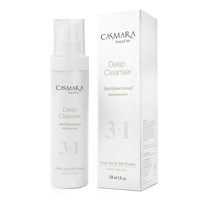 Casmara Deep Cleanser Multifunctional 3in1 Green Tea & Silk Protein Casmara Deep Cleanser Multifunctional 3in1 Green Tea & Silk Protein