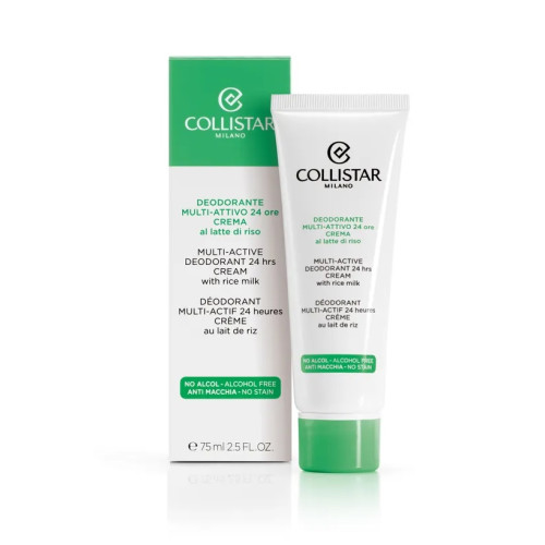 Collistar Multi Active Deodorant 24 Hours Cream with Rice Milk 75ml Collistar Multi Active Deodorant 24 Hours Cream with Rice Milk 75ml