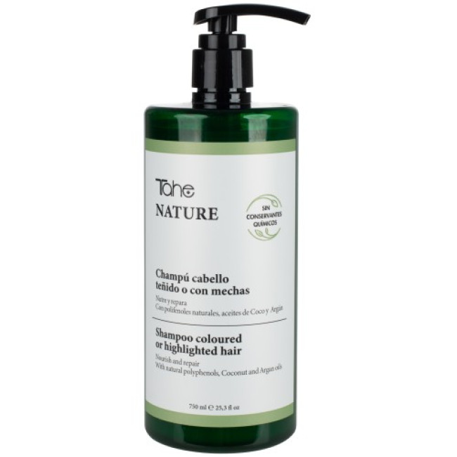 Tahe Nature Coloured or Highlighted Hair Shampoo 750ml Tahe Nature Coloured or Highlighted Hair Shampoo 750ml